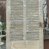 Door with shutter slats