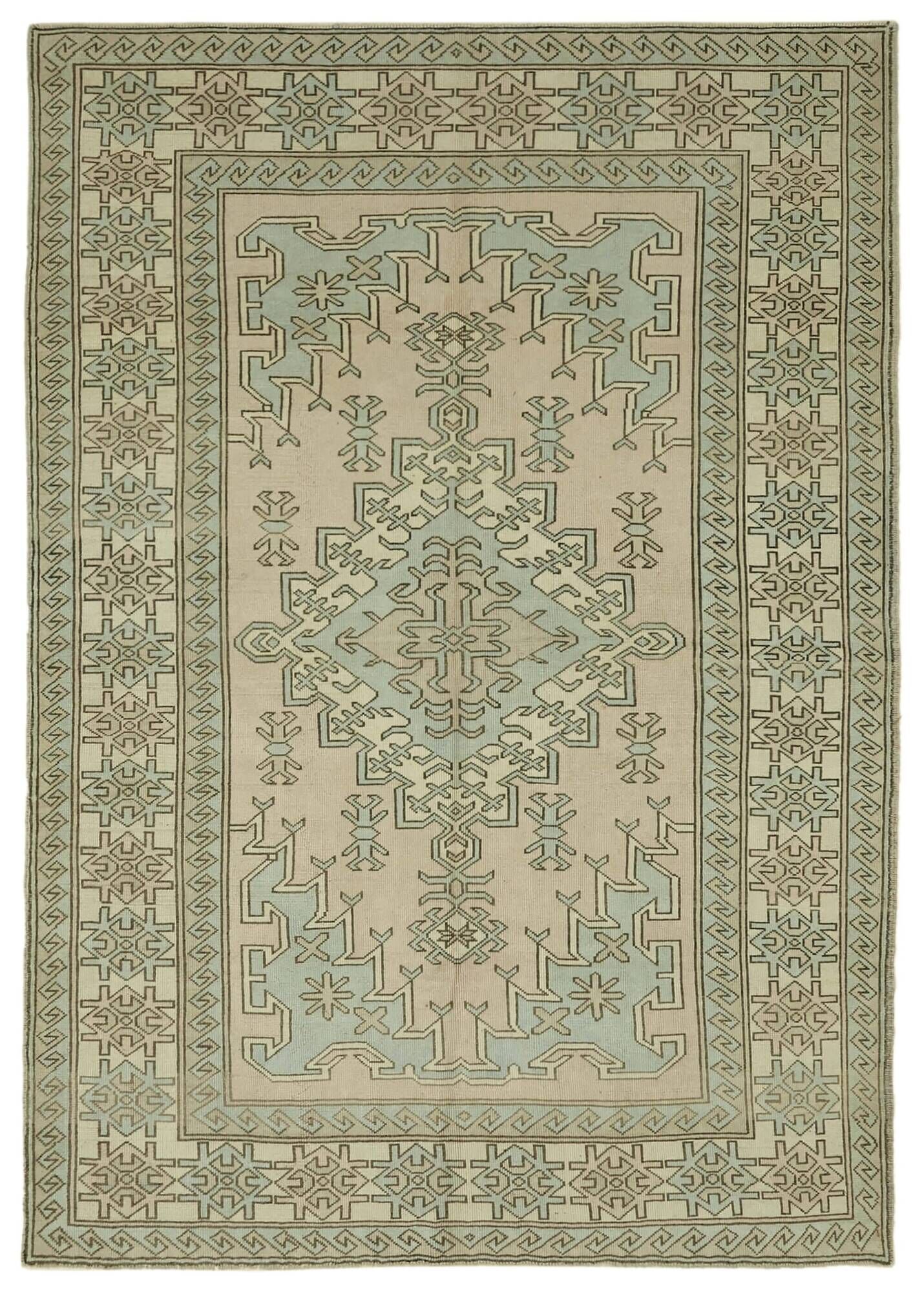 Turkish Vintage Anatolian Rug 201 cm x 290 cm