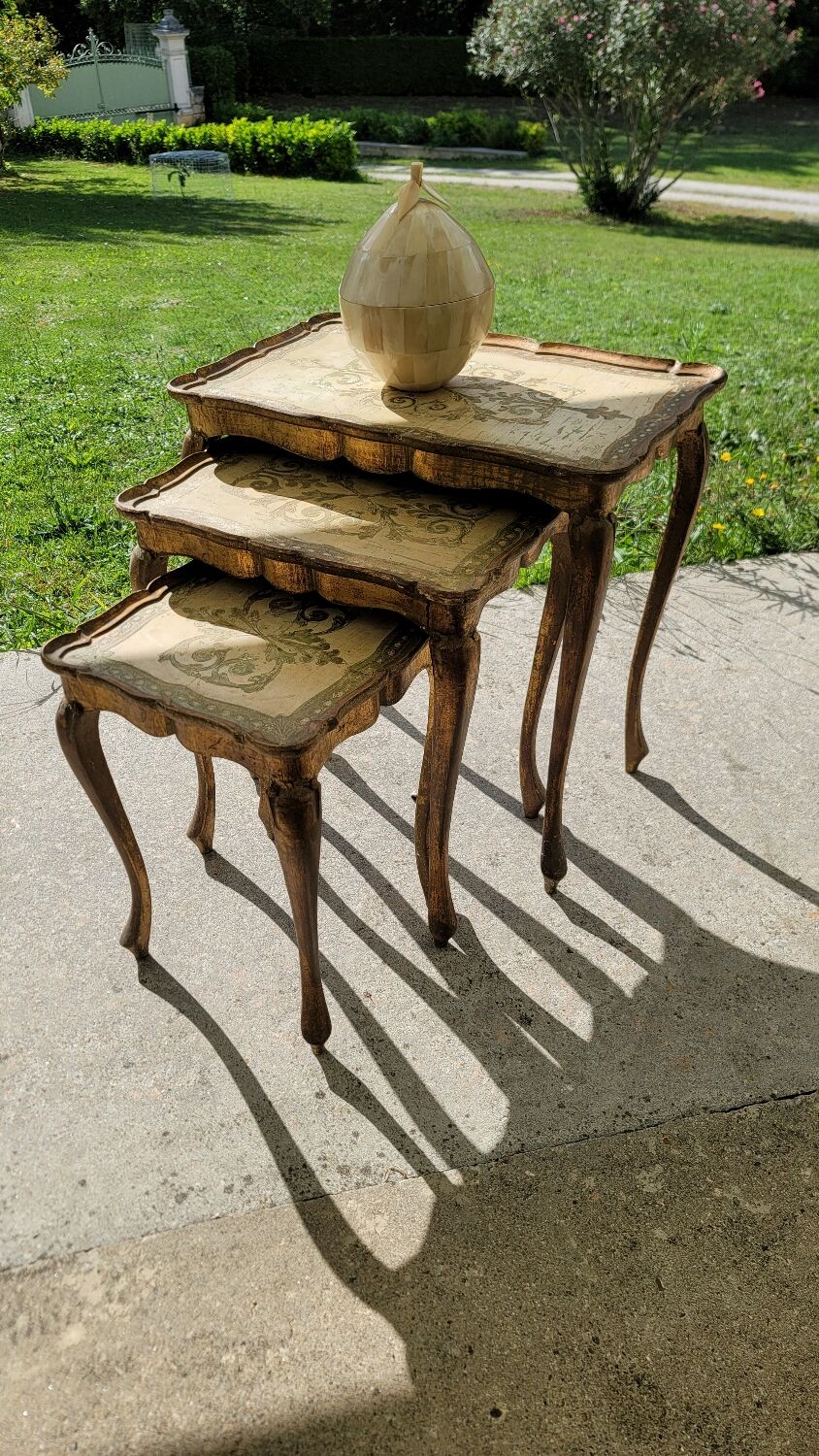 Vintage Venetian nesting table