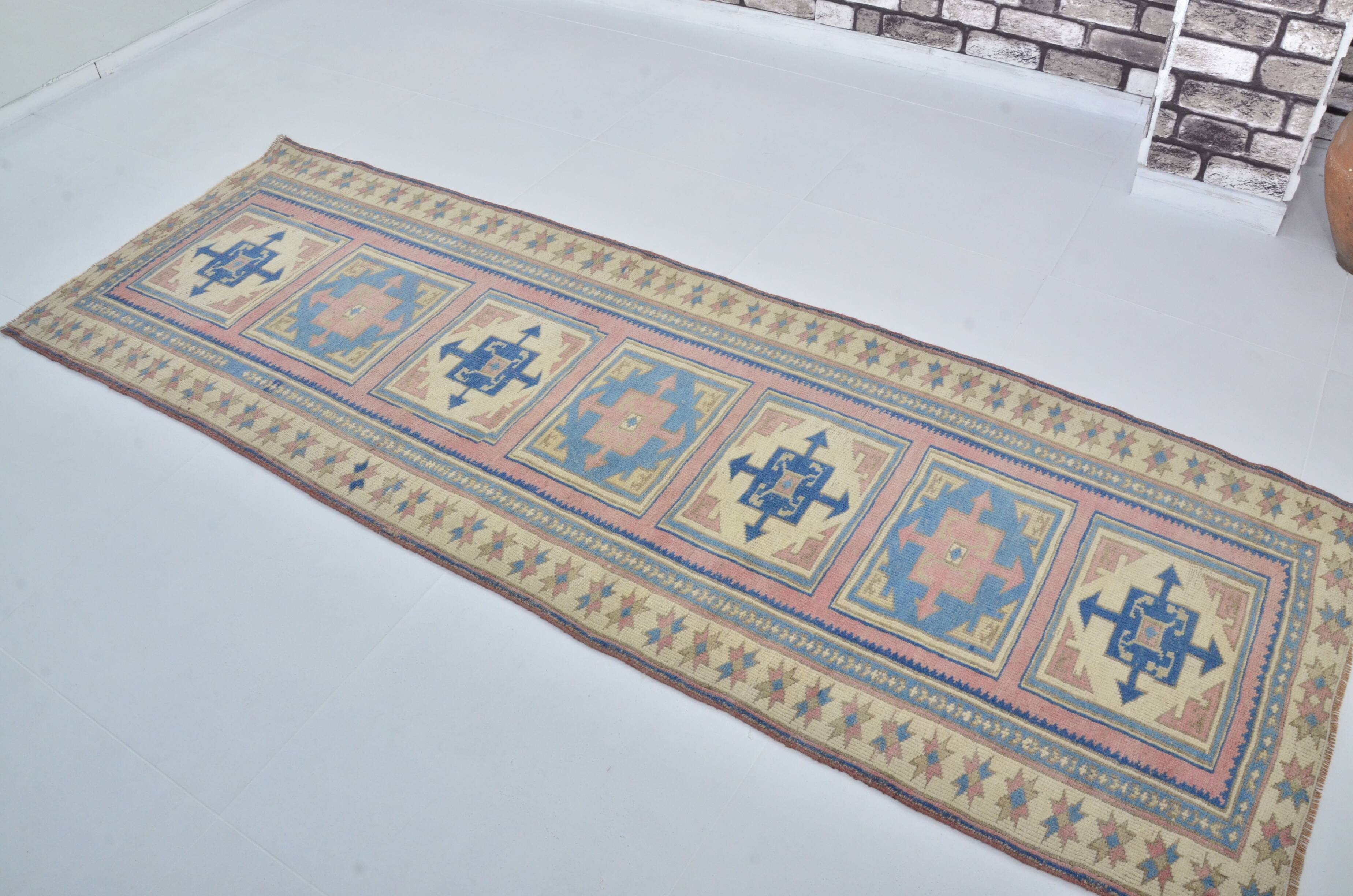 Vintage Oushak Runner Rug sku 3540