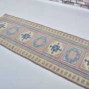 Tapis coureur Oushak vintage sku 3540