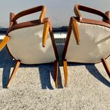 Pair of 50s bridge armchairs