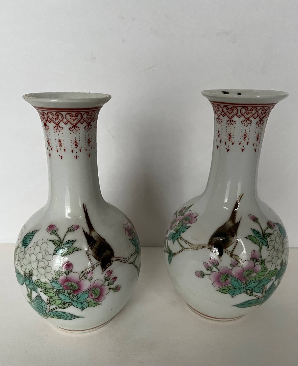 Pair of Chinese porcelain vases