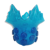 Blue Murano glass centerpiece 1980