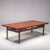 Mid-Century Modern Jacaranda Itamaraty Desk by Sergio Rodrigues for Oca, Brazil, 1960s