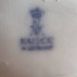 Vintage white porcelain vase AK Kaiser. It is signed Manfred Frey, 1960