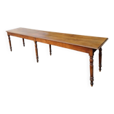 Table à manger XXL française antique, table de réfectoire / ferme, jusqu'à 14 places, vers 1880–1900