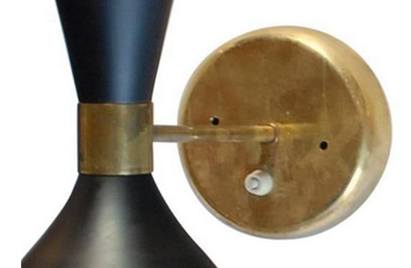 Paire d'appliques murale italienne style années 50