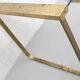 Mid Century Hollywood Regency Coffee Table brass and glass, Italy 1970s