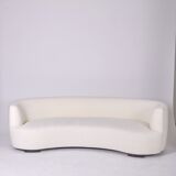 Curved sofa design 1950s