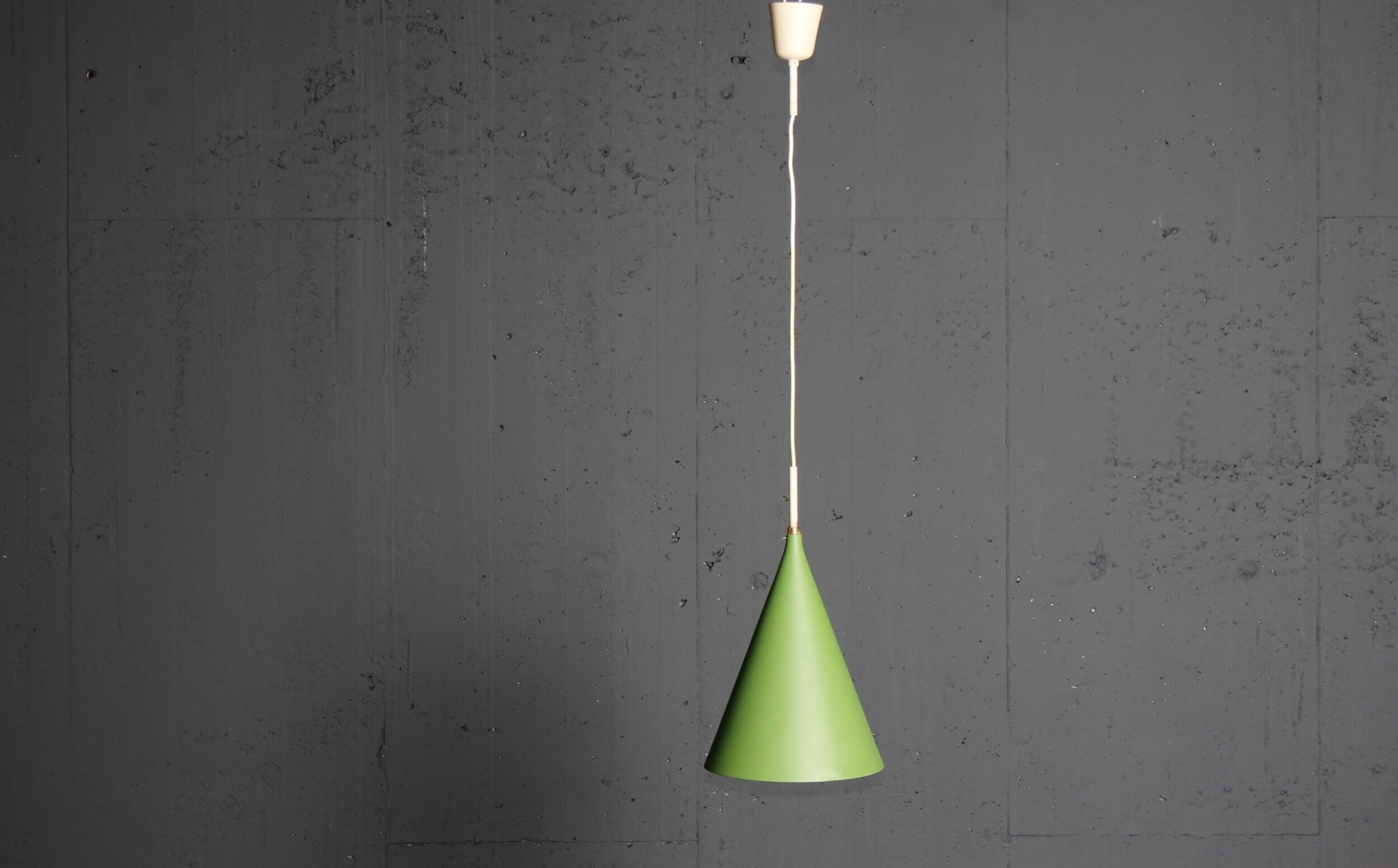 Hanging green lamp