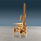 Chaise sculpturale post-moderne en bois, design Anacleto Spazzapan