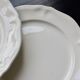 4 vintage dessert plates ivory earthenware Moulin des Loups - Marli song