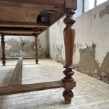 2m walnut drapery farm table
