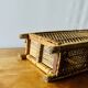 Vintage rattan and wicker shelf