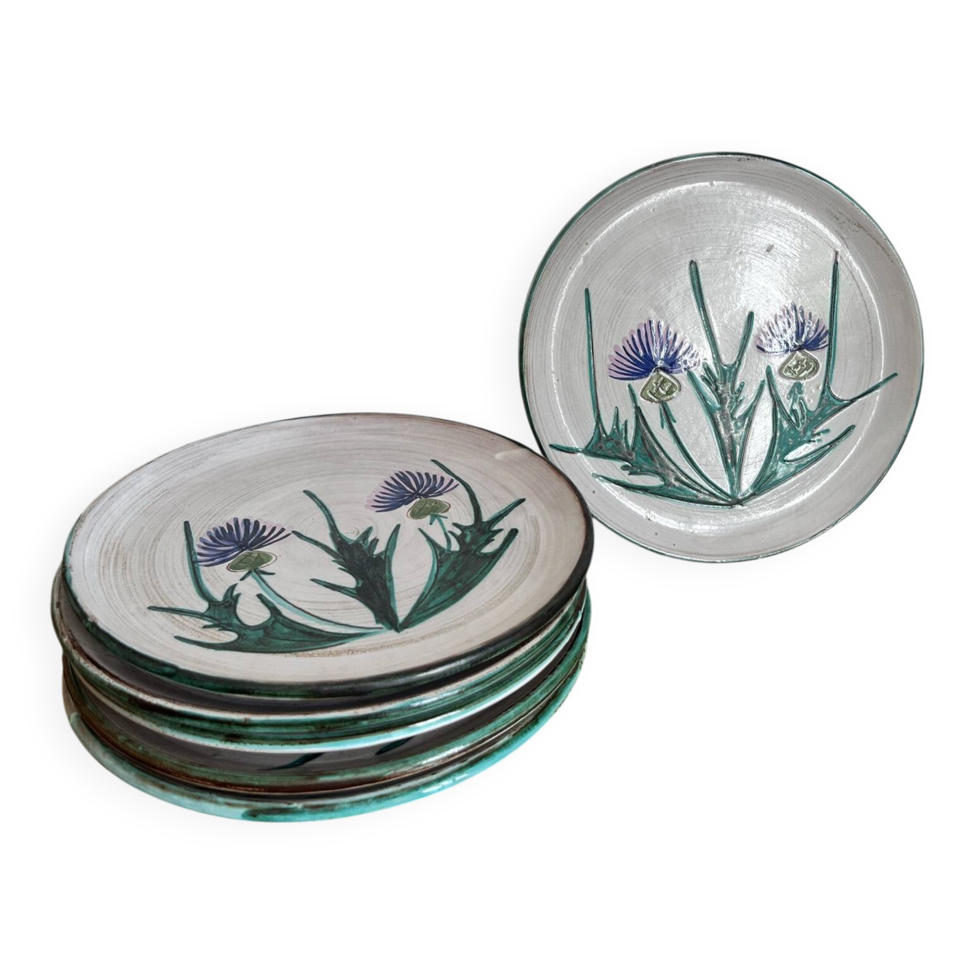 6 flat plates Vallauris