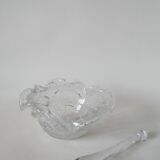 large Biot style bubbled glass mortar with pestle Design 1970