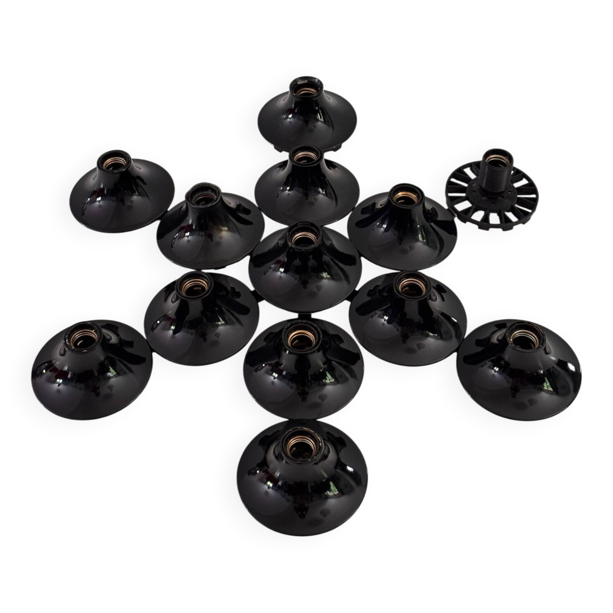 Composition of 13 Teti Wall Lights by Vico Magistretti for Artemide 1970 ABS