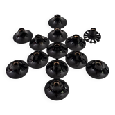 Composition de 13 Appliques Teti Vico Magistretti pour Artemide 1970 ABS