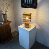 Constructivist wooden table lamp
