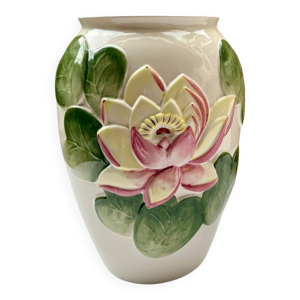 Grand vase en barbotine