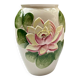 Large lotus or water lily barbotine vase