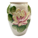 Large lotus or water lily barbotine vase