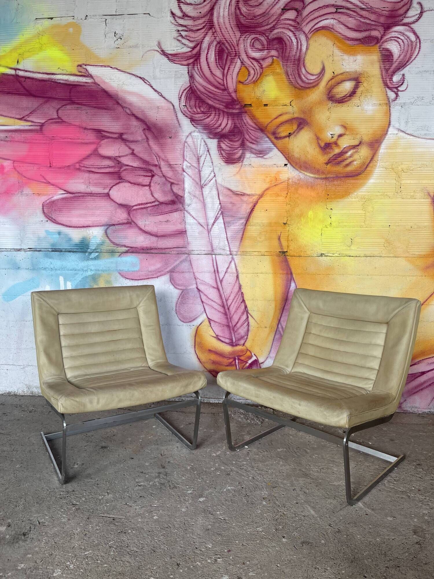 Rare pair of prototype armchairs by Erik Jorgensen.