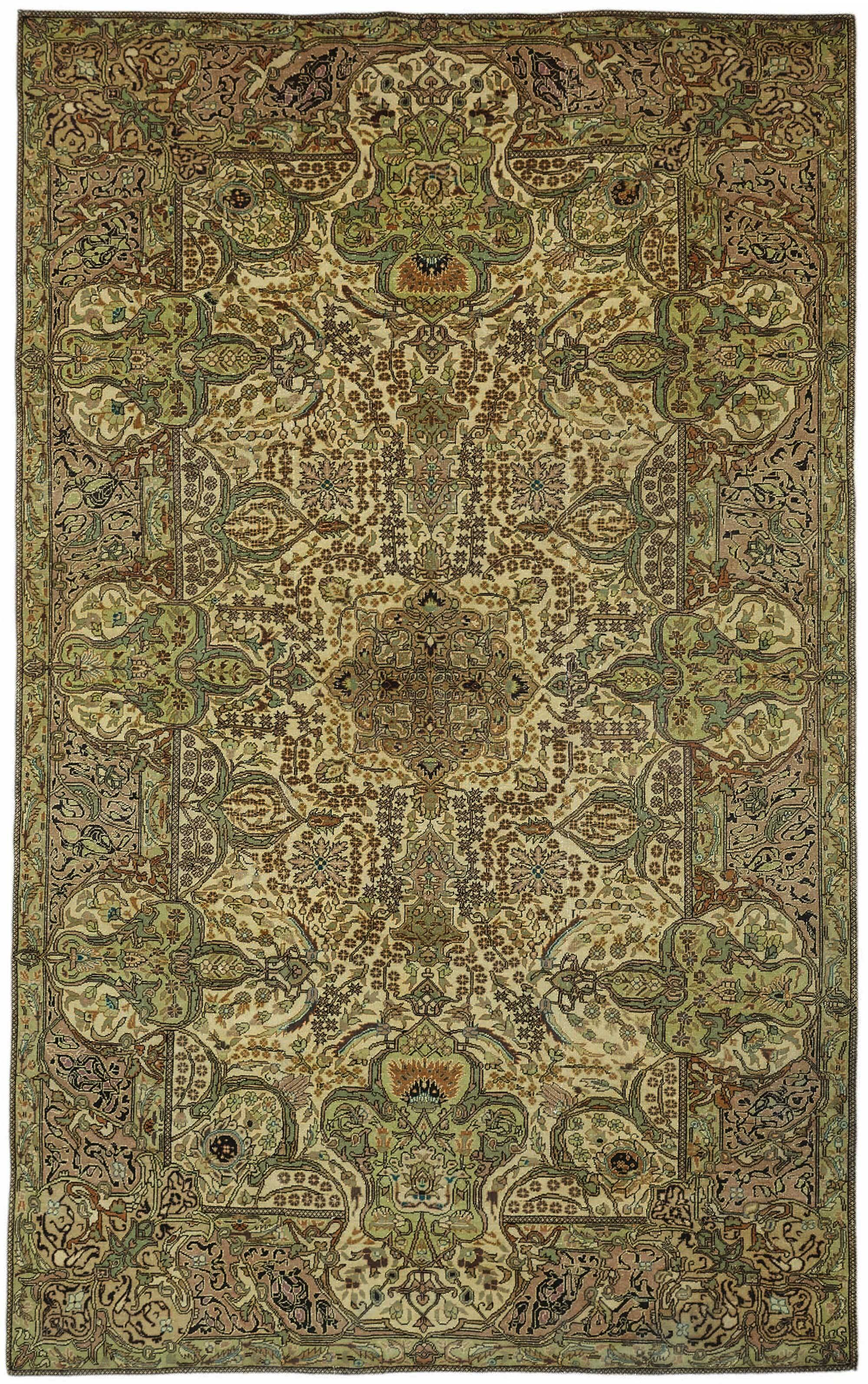 Turkish Wool Vintage Kayseri Rug 194 cm x 314 cm
