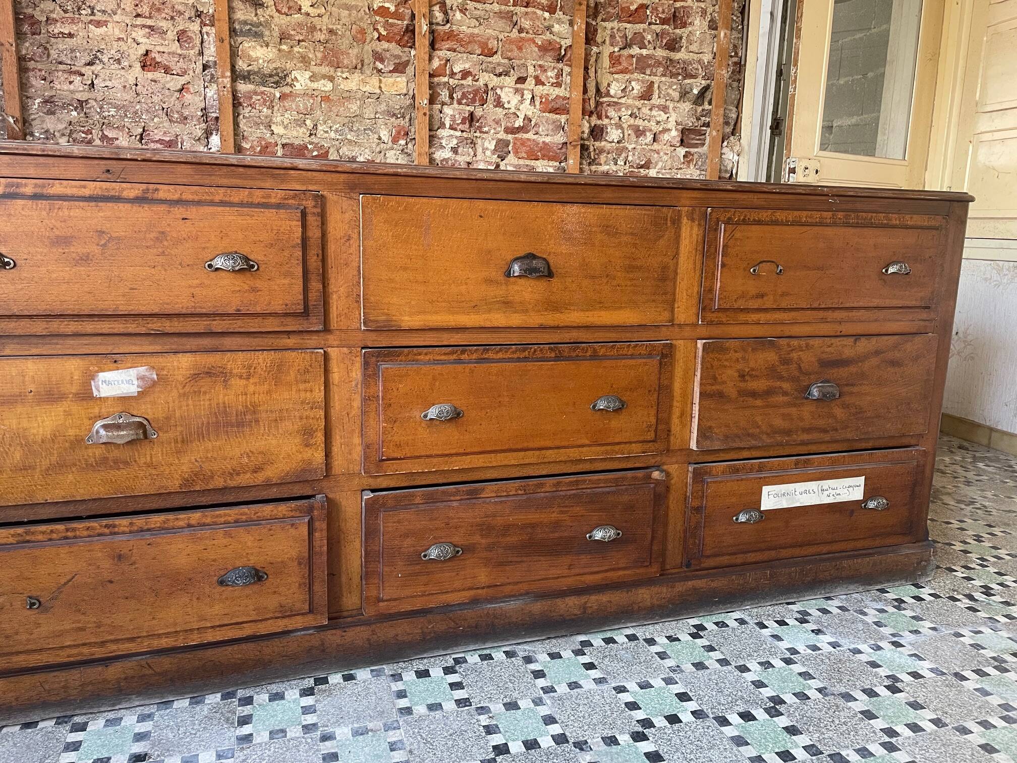 XL double-sided professional cabinet with drawers