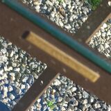 Rolling dessert trolley designed by Pierre Vandel