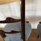 Set of four Italian Mid-Century Modern High Back dining chairs by Aldo Tura