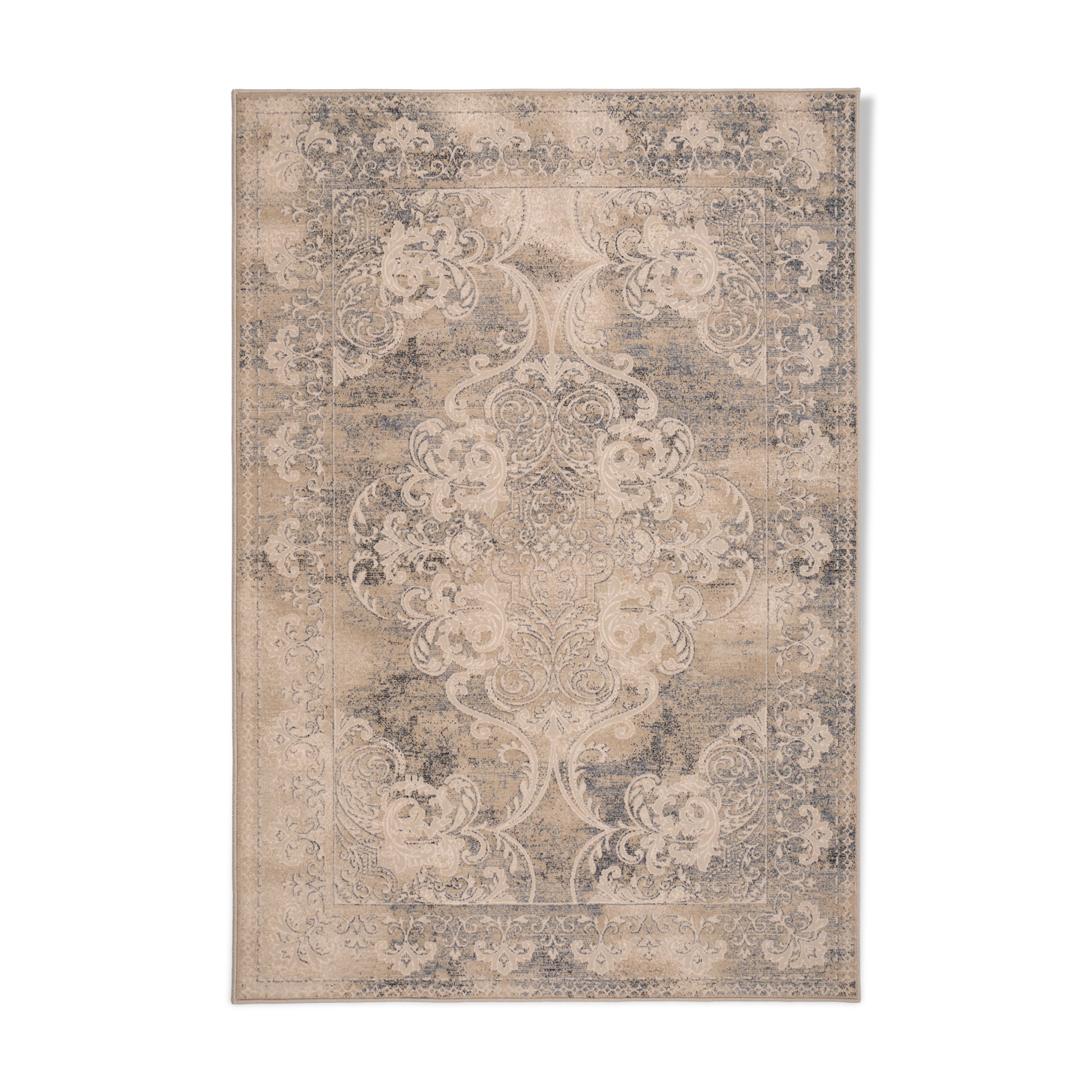 Vintage-style beige oriental Persian rug 120x170 cm