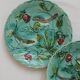 2 old plates in slurry birds Onnaing early twentieth