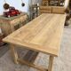 large solid oak farmhouse table