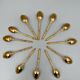 Box set 12 spoonfuls francois frionnet paris metal dore