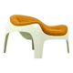 Rare Space Age Fiberglass Lounge Chair by Sergio Mazza for Artemide