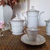Coffee Service 12 Complete Services in Limonge France Model Versailles Porcelain
