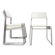 Set of 4 metal chairs, 1970s