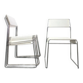 Set of 4 metal chairs, 1970s
