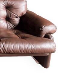 Vintage Scandinavian leather sofa
