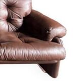 Vintage Scandinavian leather sofa