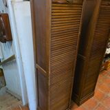 Pair of oak curtain file cabinets