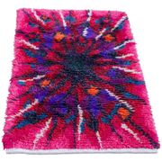 Swedish Tibetan Rya rug with flower by Jagarz for Rya