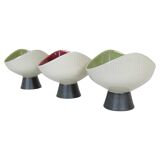 Mid-century modern set of 3 Bahia bowls by Carl-Harry Stålhane, Rörstrand, Sweden.