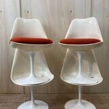 Série de 4 chaises tulip KNOLL vintage
