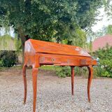 Louis xv period marquetry sloping desk, 18th century stamped criaerd