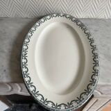 Plat ovale en terre de fer Salins