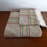 8 serviettes de table trame lin 54 x 54