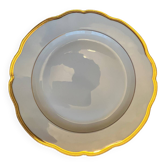 Plat rond en porcelaine fine de Limoges